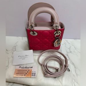 💎✨Authentic 💎✨Dior
Multicolor Cannage Quilted Lambskin Leather Mini Lady Dior